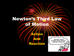 Newtons 3rd law