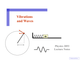 N13 Vibrations and Waves (Notes)