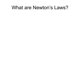 Newton`s Law
