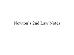 Newton`s 2nd Law