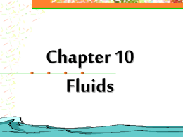 Chapter 10 Fluids - Conroe High School