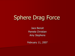 Sphere Drag Force