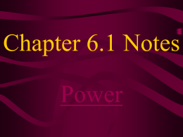 6.1 Power Notes