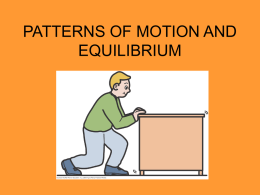 patterns of motion and equilibrium - SCIENCE