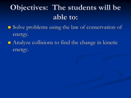 11. 2 Conservation of Energy