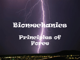 2.2 Biomechanics - Force - NCEA-Physical