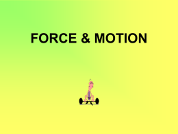 force & motion - Boyle County Schools