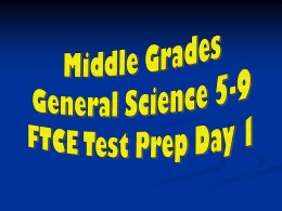 Test Prep Middle Grades