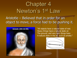 Hon_Physics_ch4_Newtons_laws