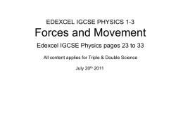 IGCSE-13-Forces&Movement