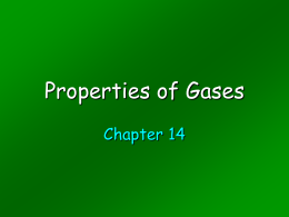 Regents Unit 5: Intro to Gases
