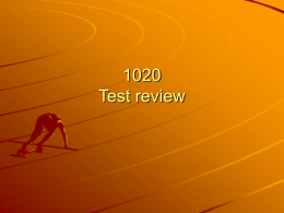 1020 Test review