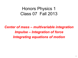 hp1f2013_class07_integration_of_eq_of_motion