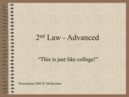9. 2nd Law Advanced
