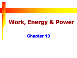 Physics I Unit 9 work--energy - power - Simple - science-b