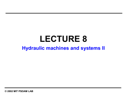 2002 MIT PSDAM LAB Example III – Pump, motor, & cylinder cont