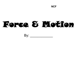 Force & Motion - MrsGordonsWiki