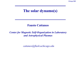 The solar dynamo(s) - Center for Magnetic Self Organization
