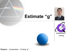 Estimating Gravity