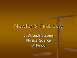 amanda`sNewton`s First Law