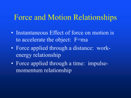 Forces and COM