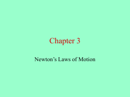 3 newton`s laws of motion notes