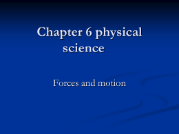 Chapter 6 physical science