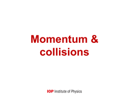 Momentum and collisions