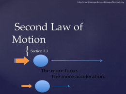 Second Law of Motion