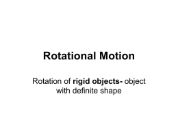 Rotational Motion - Damien AP Physics
