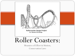 Energy in Roller Coasters - San Juan Unified School District
