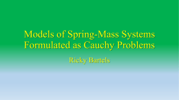 Spring Mass Systems