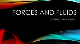 FORCES AND FLUIDS