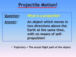 ProjectileMotionTopic