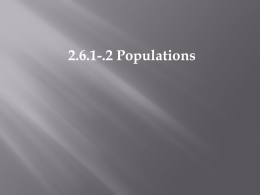 2.6.2 Population Dynamics