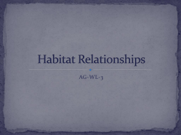 Habitat Relationships - Effingham County Schools