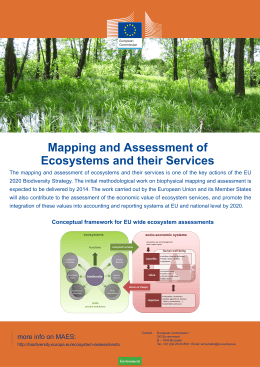 Mapping and Assessment of Ecosystems and - CIRCABC