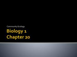 Biology 1 Chapter 20
