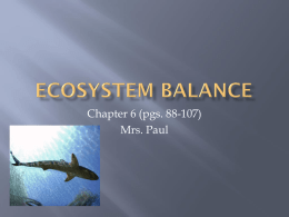 ecosystem balance - Nutley Public Schools