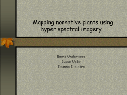 Mapping nonnative plants using hyperspectral imagery