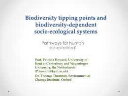 Biodiversity tipping points at local scale in biodiversity