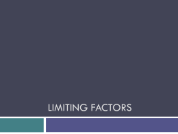 density-dependent limiting factors