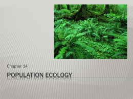 Populations, Communities & Ecosystems