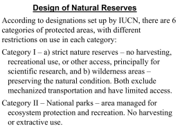 Reserve Design