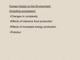 AHB 7,8,9,10 Environment human effect on