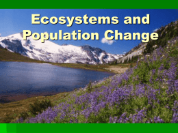 Ecosystems and Population Change