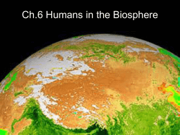 ch6 humans in the world