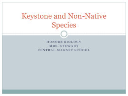 Keystone and Non-Native Species