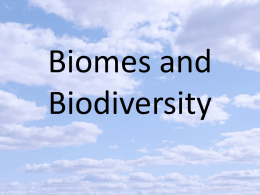 Biomes and Biodiversity - ESC-2