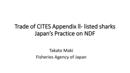 Trade of CITES listed sharks